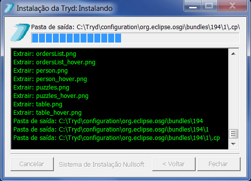 Instalação_imagem instalação do tryd