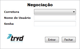 Configurações Iniciais do Tryd Pessoa Física_imagem janela negociação