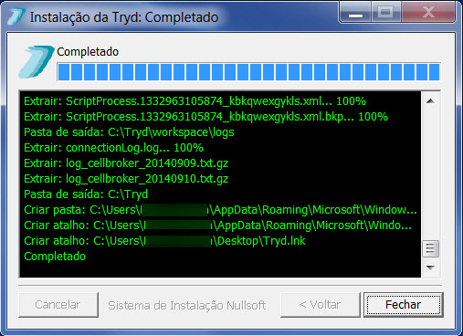 Instalação_imagem instalação do tryd_completado
