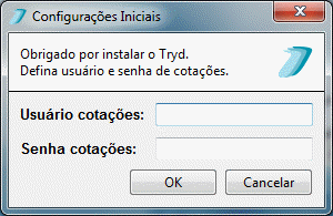 Configurações Iniciais do Tryd Pessoa Física_imagem janela configurações iniciais