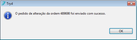 Consultar ordens_ imagem pedido de alteração enviado com sucesso