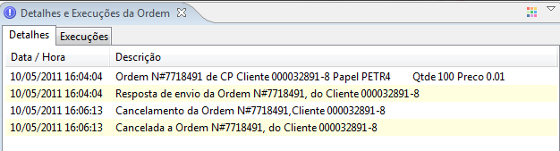 Consultar ordens_imagem detalhes e execuções de ordens